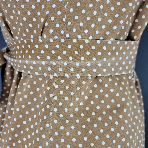 ❗️SOLD❗️70s Polka Dot Floral Patchwork Pinafore Dress - Picture 9 of 15